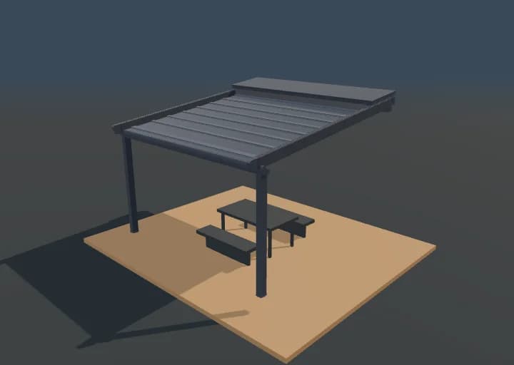 Otomatik Pergola Tente 3B önizleme