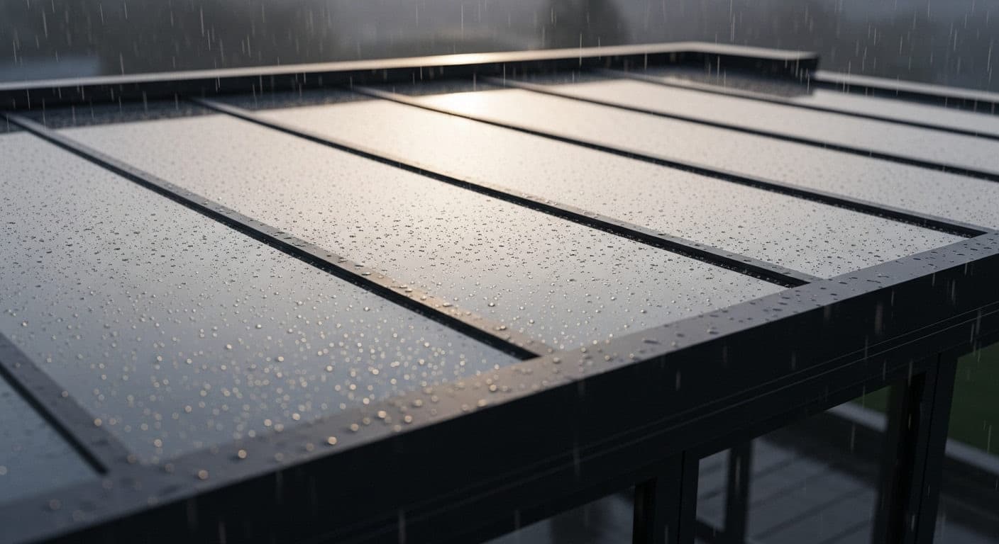 Geniş açıklıklı pergola kurulumu